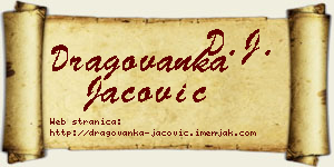 Dragovanka Jačović vizit kartica